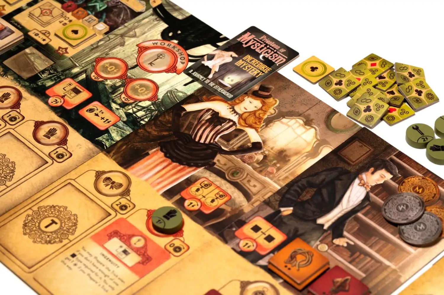 MINDCLASH Trickerion - Accademia Di Dahlgaard (Espansione Big Box), Gioco Da Tavolo 1-4 Giocatori, 15+, Con Nuovi Maghi, Protégé E Modalità Solista